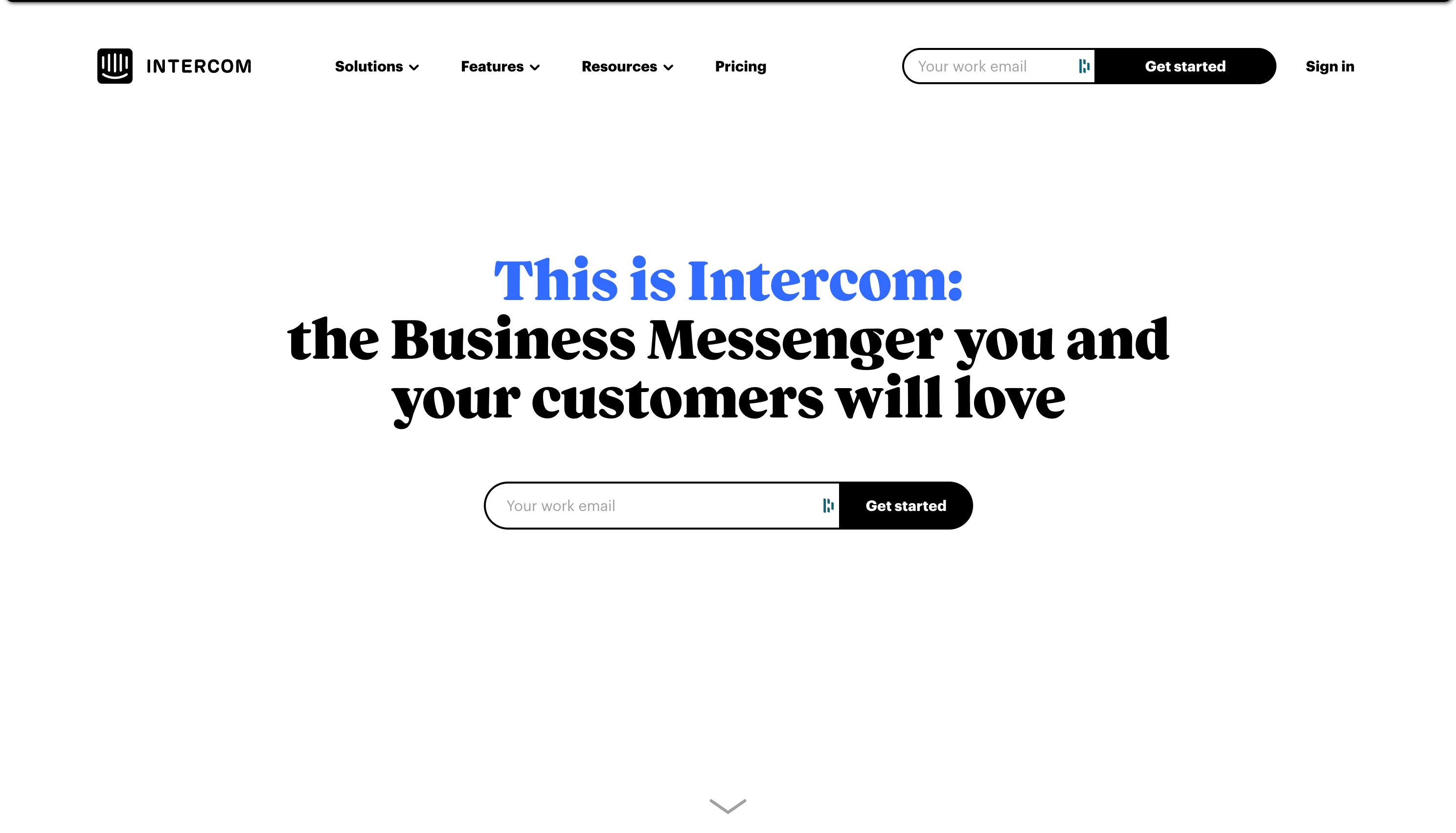 Variant A of the signup flow.